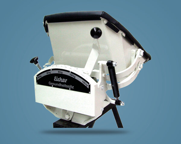 Gesundheitssitz für EICHER Traktoren Foto eines Gesundheitssitz für EICHER Traktoren