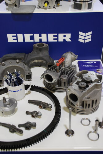 EICHER Originalteile auf Messestand Präsentation von EICHER Ersatzteilen im Detail